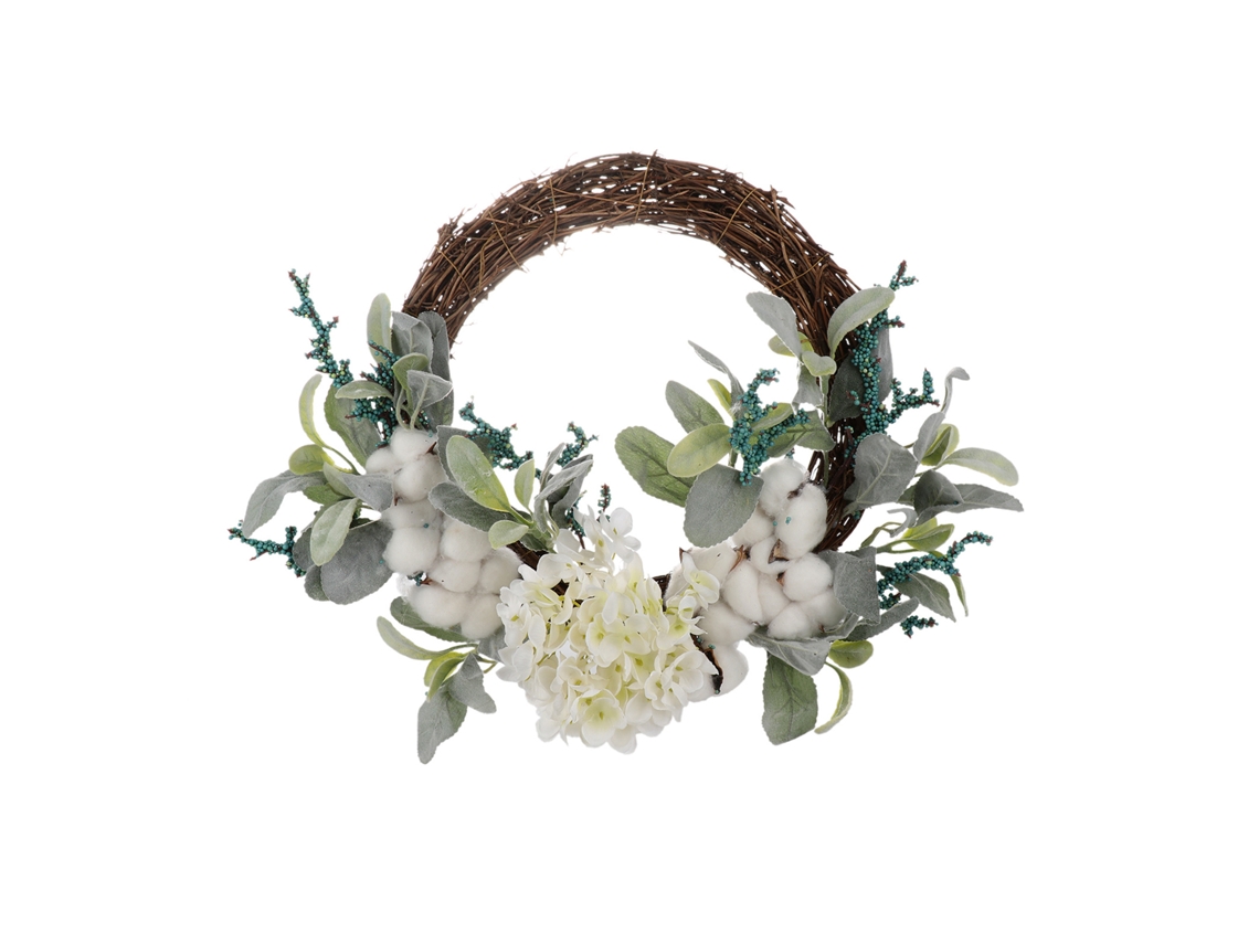 Laxiscreed Guia De Cabeça De Coelho Para Decoração De Páscoa Com Coroas De Eucalipto E Hortênsia, Pack De 2