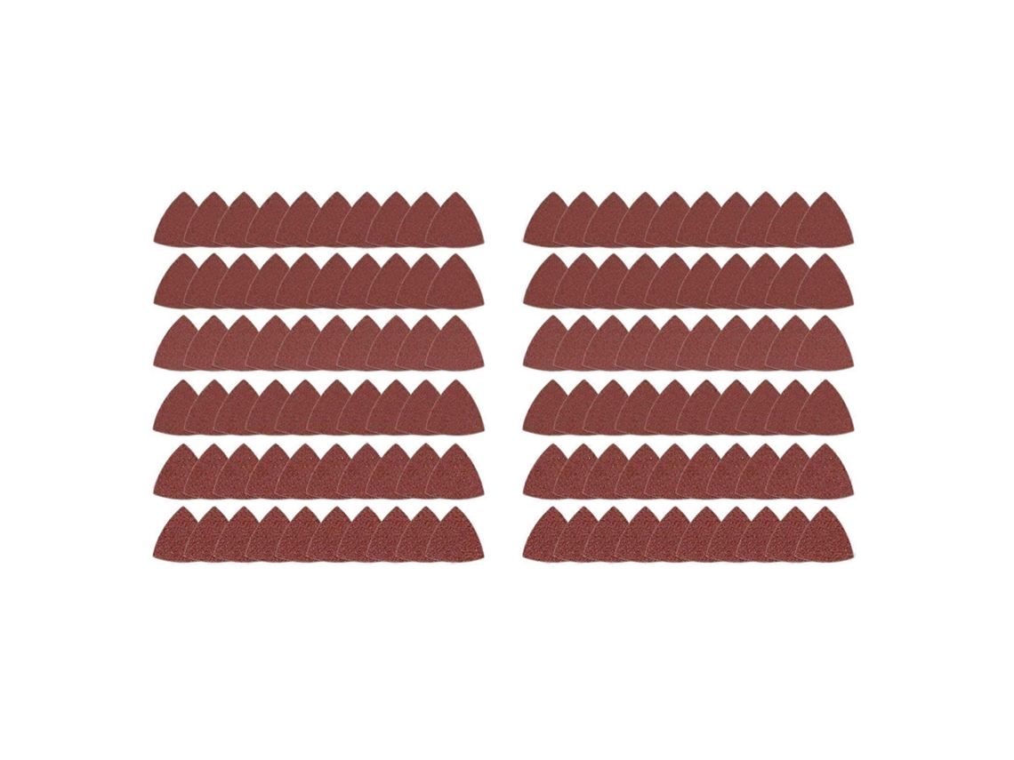 120pcs Triangular Hook And Loop Sandpaper, Fit 3 1/8 Inch Multi Tool, 40 60 80 10 Grit