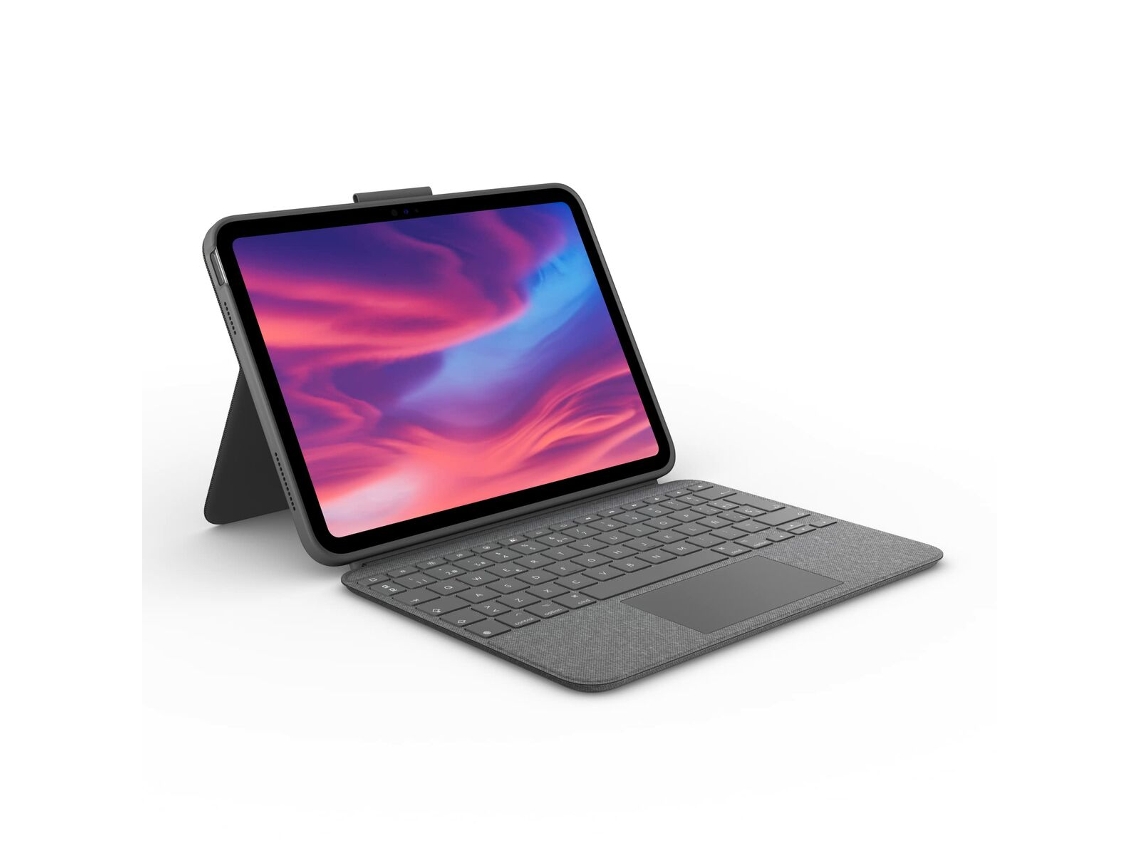 Capa para Tablet e Teclado LOGITECH Combo Touch Qwerty Espanhol Cinzento