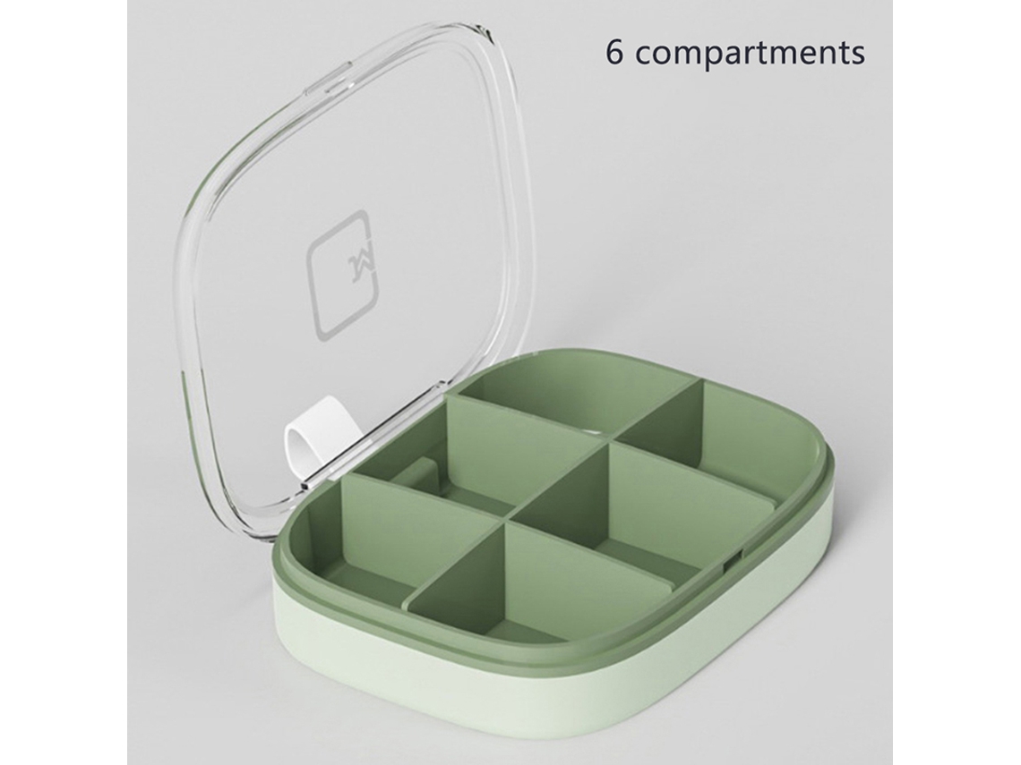 Porta Comprimidos Com 4/6 Compartimentos Para Medicamentos, Ideal Viagens De 7 Dias, Perfeito Guardar Comprimidos E Vitaminas. Aquaforge