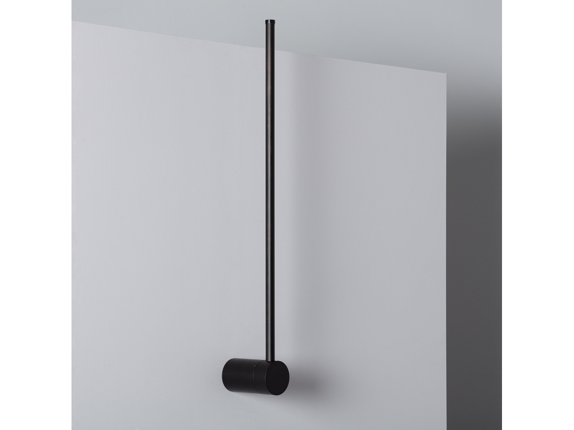 Aplique De Parede Led De 10 W Em Alumínio Delux Preto