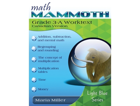 Livro Math Mammoth Grade 3-A Worktext, Canadian Version de Maria Miller (Inglês)