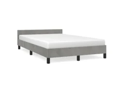 Bed Frame, Bed Frames Vidaxl Cinzeto Veludo (120 X 190 Cm)