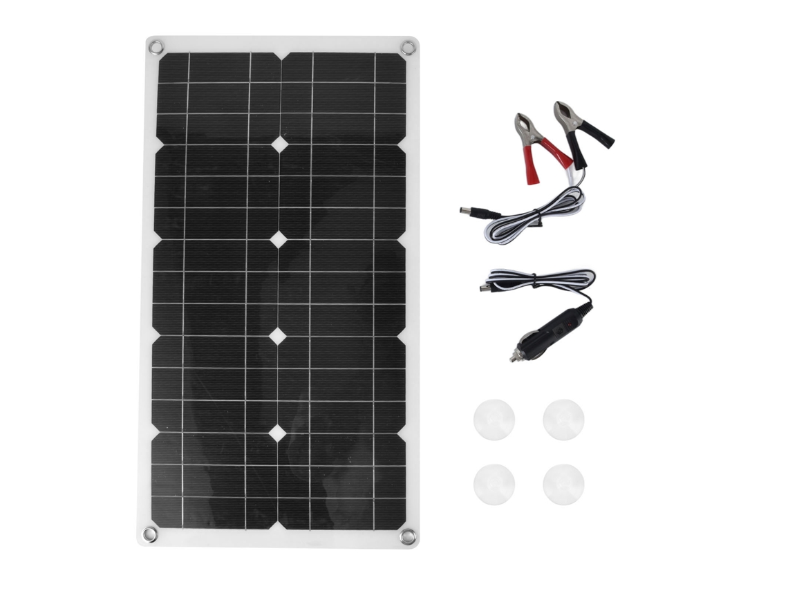 Painel solar de 18V (100W de potência, à prova d'água, flexível e portátil)