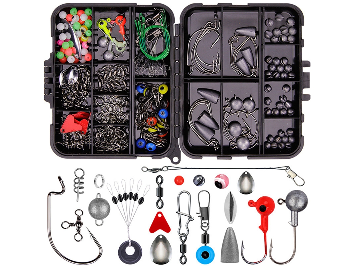 Kit de Iscas de Pesca 257pcs com Caixa de Armazenamento