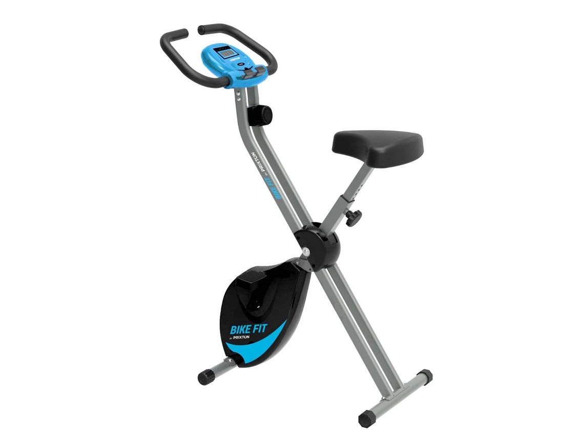 Bicicleta Estática PRIXTON BF100 (Preto - 78.5x46.5x114.2cm - Dobrável-  Até: 100 Kg)