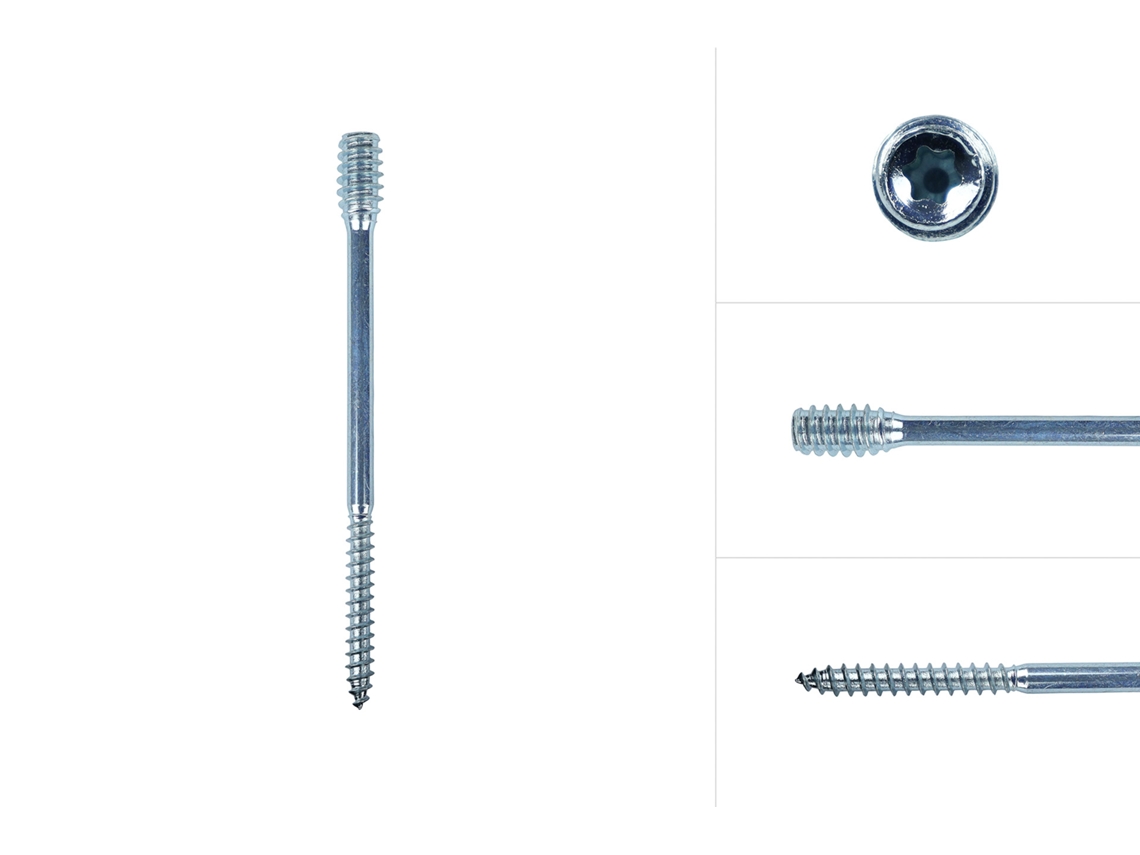 Parafusos Espaçadores Galvanizados 6 X 80 Mm Caixa 50 Pcs WOVAR