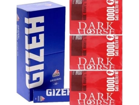 3000 Filtros Finos 6x15mm Com Papel Papel Gizeh Original Curto 70mm Tipo A