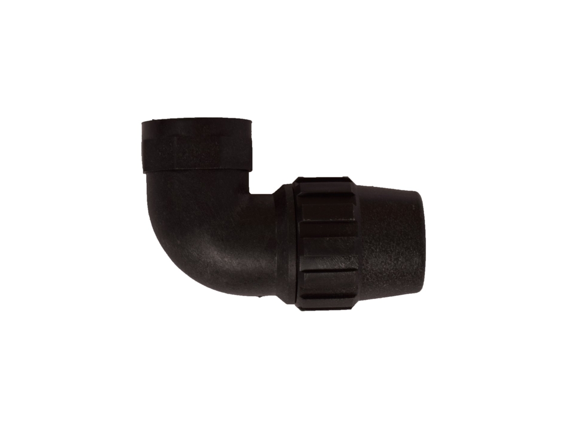 Codo Rosca Hembra De Polietileno Para Tubería De Riego Por Goteo - Varias Medidas Pack 10 Uds 20mm X 1/2"