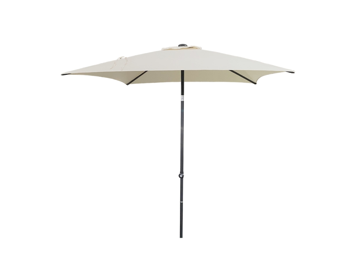 Guarda-sol 200x200 Creta Garbar Metal Cinzento Bege