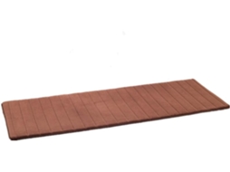 Tapete De Banho Em Espuma De Memória Antiderrapante 40x120cm Castanho Café