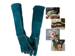 Luvas Para Manuseio De Animaisbanho De Couro Espesso Para Animais De Estimação/proteção Contra Répteis Zeuxo