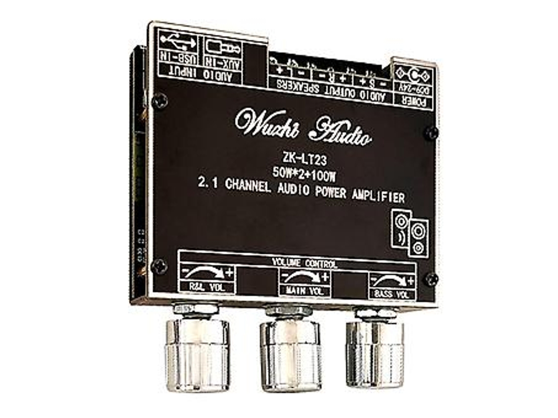 Módulo amplificador de som Bluetooth 2.1 LT23 Chl 50W 50W 100W Subwoofer TWS True Wireless Sound Board 9 24V Brilvibera
