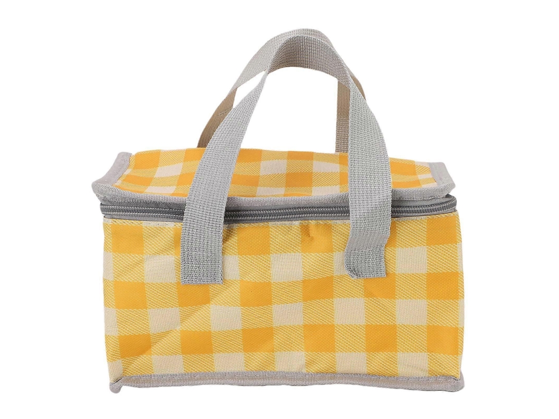 Bolsa Térmica Dobrável Reutilizável Para Piquenique, Praia, Praia, Com Estampa Xadrez, Ideal Para Compras, Alimentos E Bebidas Quentes E Frias, C