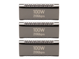 Adaptadores Usb C Fêmea fêmea 3 LAXISCREED 20gbps 100w