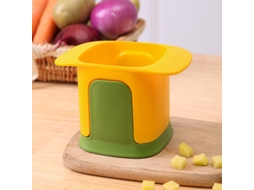Fatiador de Legumes Multifuncional, Pode Ser Usado para Fatiar Cebolas e Batatas Fritas. MDUG (amarelo)