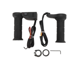 Puxadores Mali Aquecidos para Moto 12v 22mm com Display de Voltagem Usb