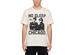 Rockinstone The Blues Brothers Movie No Sleep Solid Natural Adult T-shirt Size:l