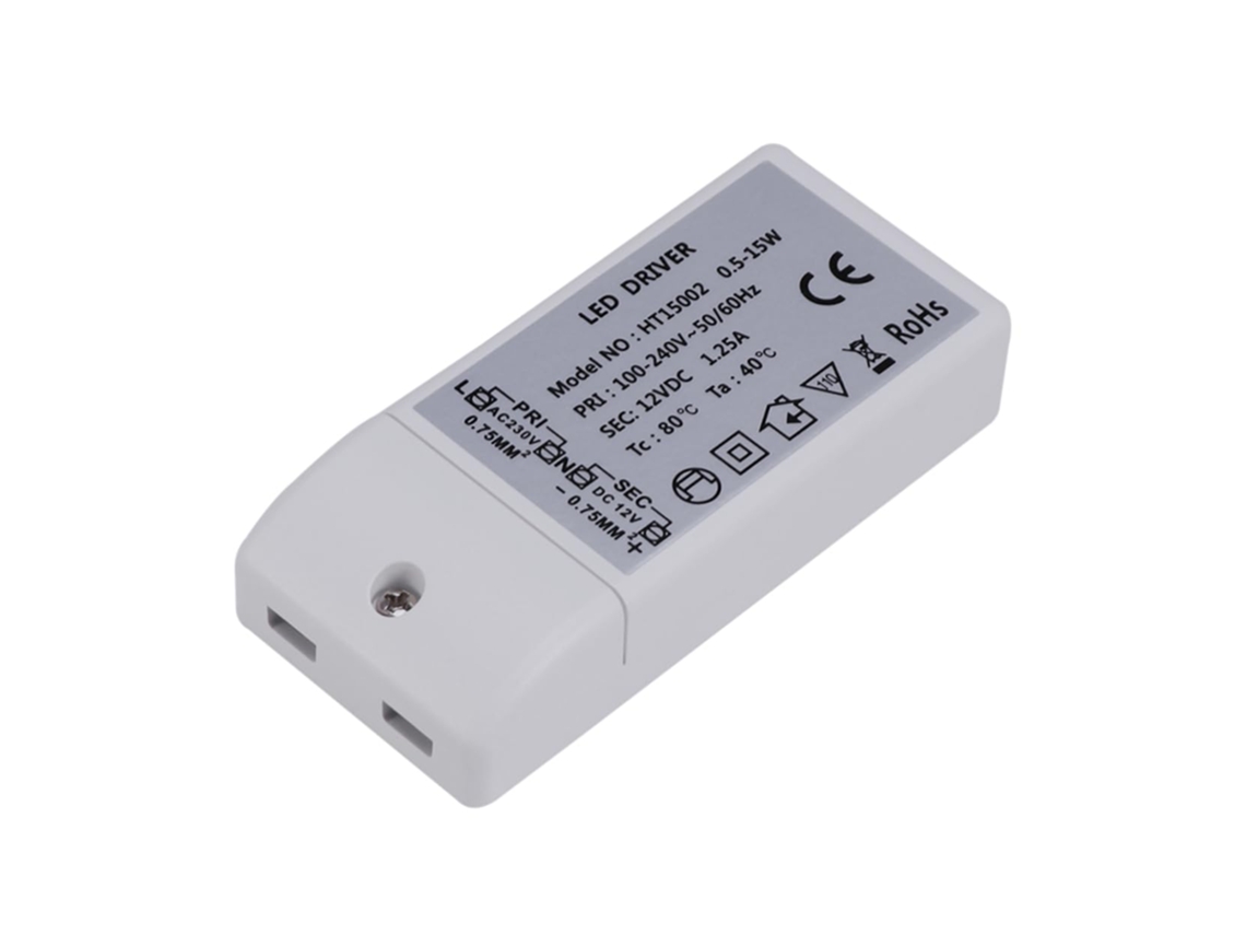 Driver De Led De 15w Para Lâmpada Com Proteção Contra Sobretensão E Curto-circuito.