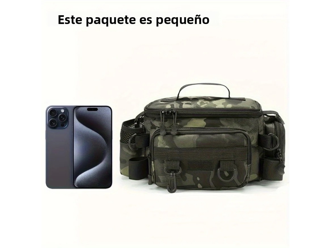 (verde) Bolsa Multiuso Para Equipamentos De Pesca, Pode Ser Usada Transversalmente Ou No Ombro.