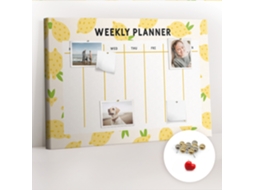 Lousa De Cortiça Planeador Semanal De Limões Para A Sala De Estar Espelharte (70x100 Cm)