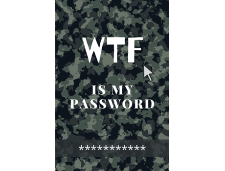 Livro Wtf Is My Password Amazing Green Camouflage Logbook For All Your Websites, Usernames And Passwords Small Size 6 X 9quot De Adil Daisy (inglês)