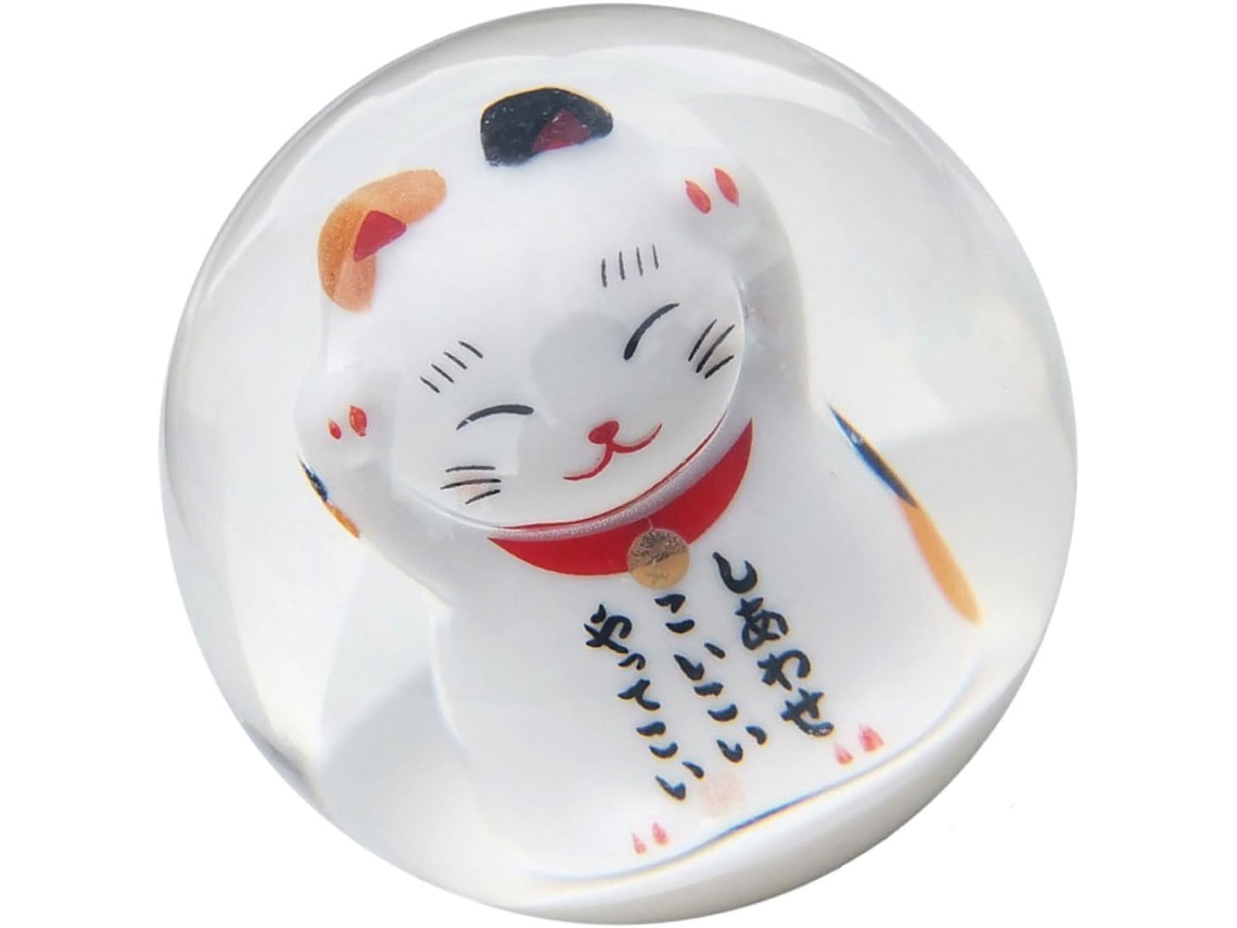 Manopla De Câmbio Manual Decorativa Com Gato Da Sorte