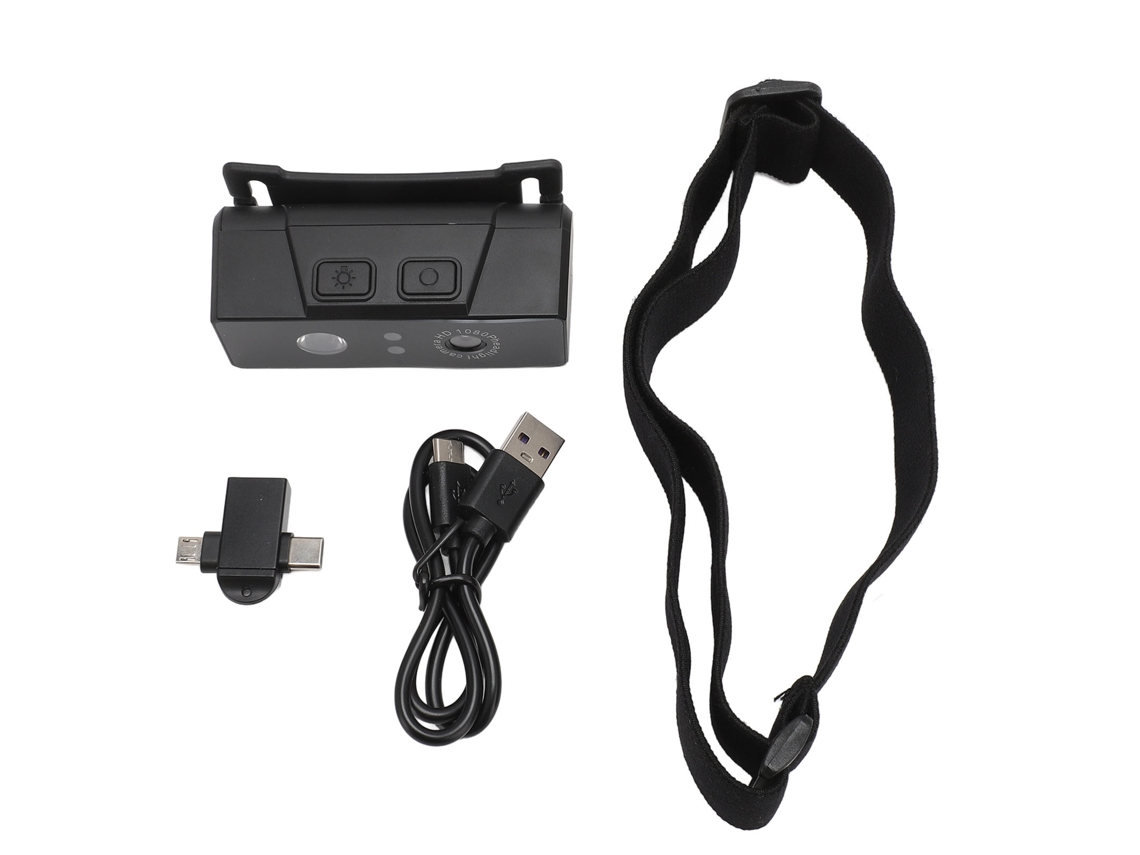 2026 câmara Lâmpada Frontal Led Portátil com Cinta para Cabeça, Videocâmera Frontal