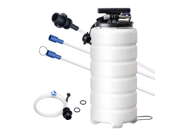 Extrator de Fluído Bomba Vácuo Sucção 15l Troca Óleo Motor Neumática/manual com Manômetro Mangueira para Evacuação Fluidos Automotivos Sob