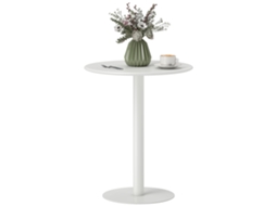 Mesa redonda 2 pessoas, aço, ø60x72cm, branco BTFORUS