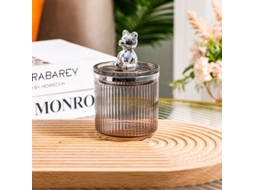 Porta Algodão E Bear, Caixa De Armazenamento Para Cotonetes E Cosméticos. Aquaforge