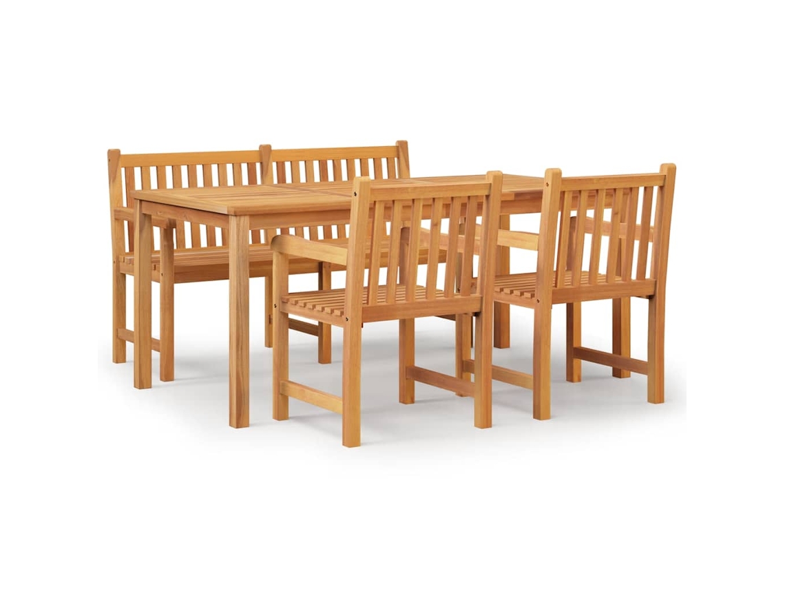 Garden Dining Set, Garden Dining Sets Vidaxl Marrom Teca (n/a)