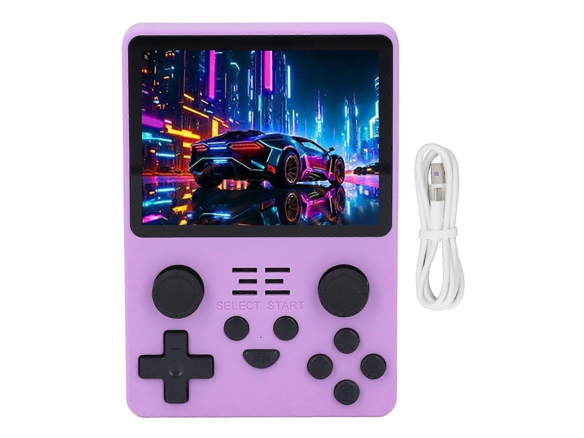 Console De Jogos Retrô Portátil Roxo De 3,5 Polegadas Para Casa E Viagem, 64 Gb Ly Ebike
