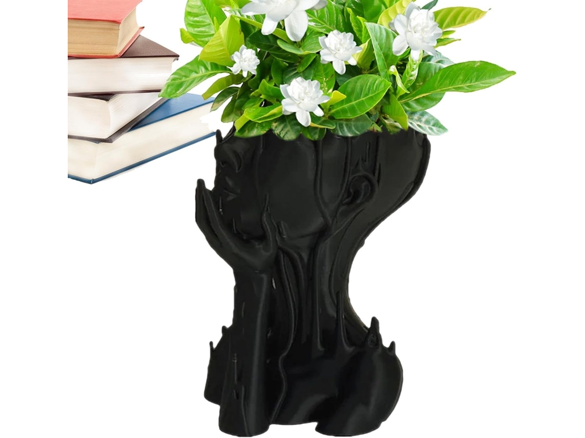 Vaso de Flores para o Rosto, Vasos Faciais Exclusivos para Mulheres, Vaso de Flores Criativo Feito À Mão para Decoração CHABERLU