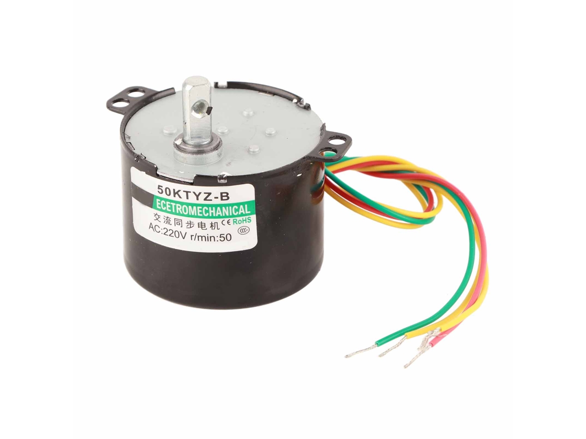 Motor Síncrono Ac220v Pequeno De Baixa Velocidade Alto Torque 50rpm Cw/ccw 1pcs