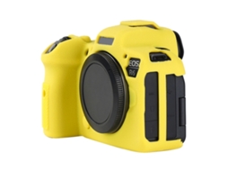 Capa Protetora Lurelia Para Canon Eos R6 Mark Ii / Eos R6ii, Silicone Macio, Cor Amarelo