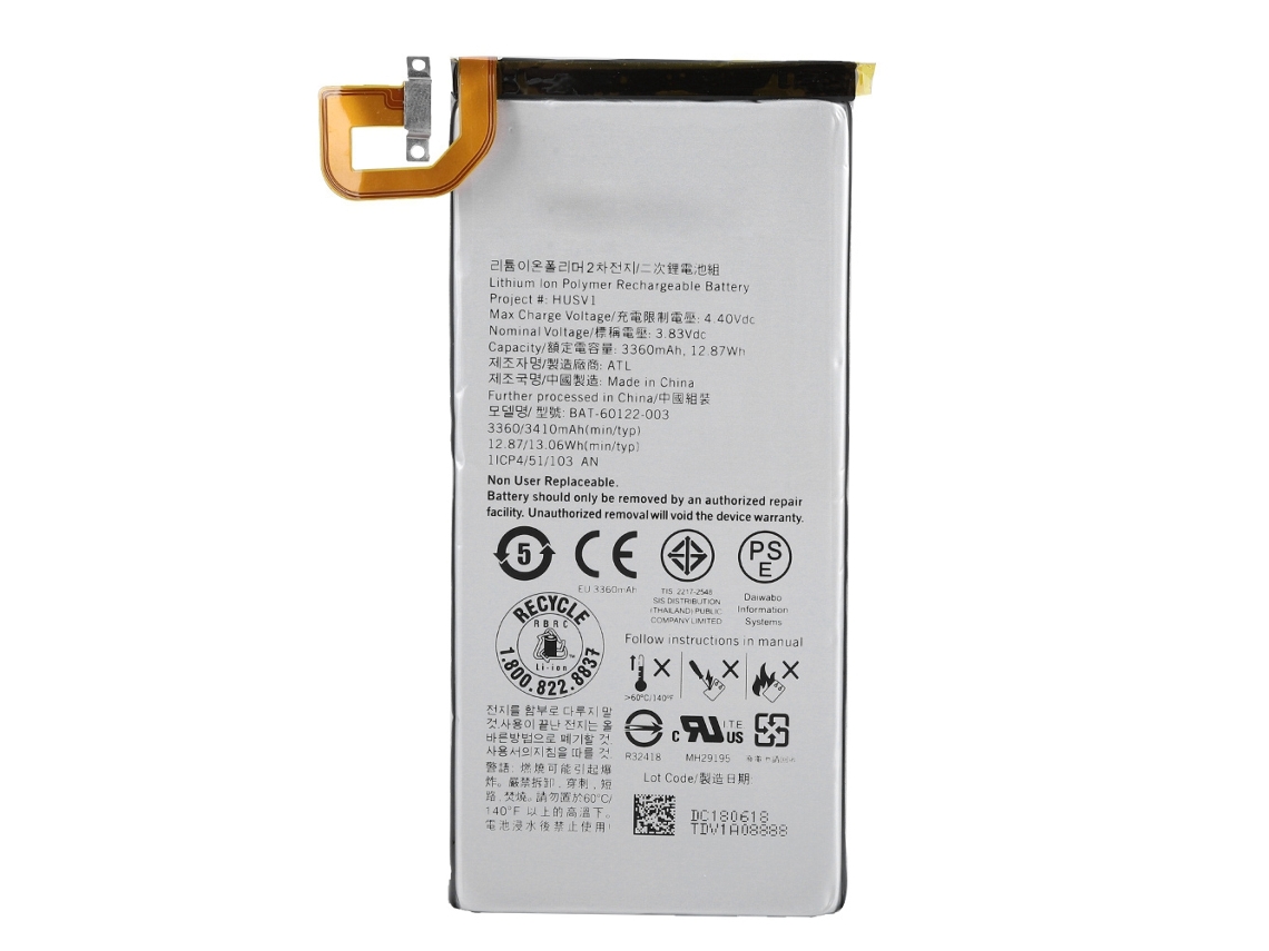 Bateria De Substituição De 3360mah Para Blackberry Priv Stv-100, Capacidade Grande Original