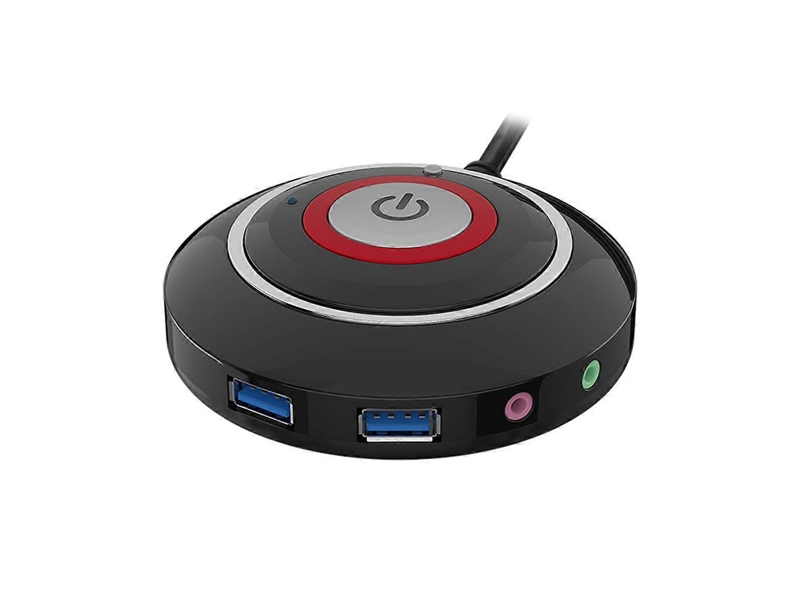 Interruptor De Energia Para Computador De Mesa Com Duas Portas Usb E Som Pc Brilvibera