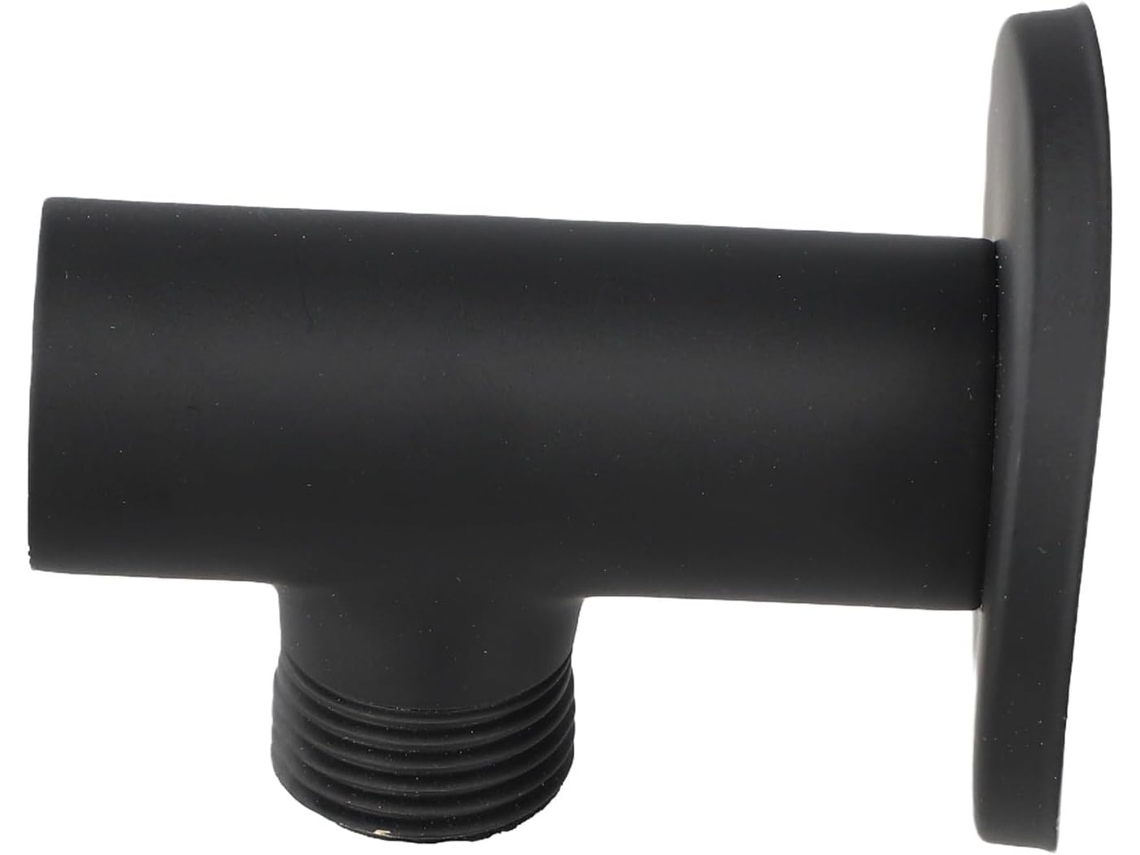 Tubo Extensor De Chuveiro Fabuletta Em Latão Preto Para Suporte Parede – Montagem Base Cobre Resistente, Compatível Com