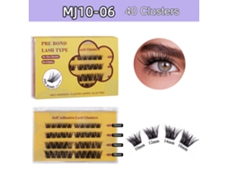 Kit De Cílios Falsos Segmentados - Sem Cola E Com Aparência Natural