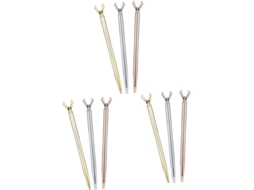Conjunto De 9 Canetas Esferográficas Stobok Em Metal Com Acabamento