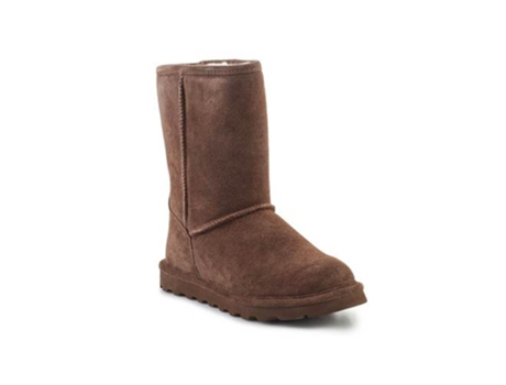 Botins de Mulher BEARPAW Elle Short Earth Pele Castanho (38)