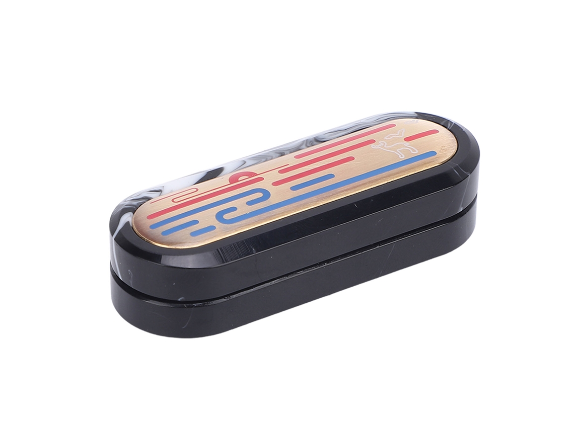 Ats brinquedo Deslizante de Metal para Dedos, Tamanho de Bolso, Push Card Slider para Aliviar o Estresse e Relaxar