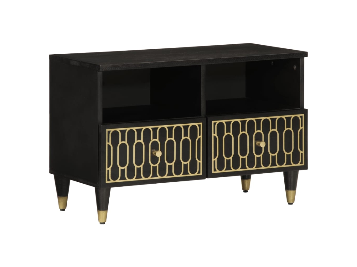 Tv Cabinet, Tv Cabinets Vidaxl Preto Madeira (n/a)