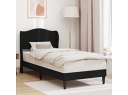 Vidaxl Estrutura Da Cama Preto 80 X 200 Cm Couro Sintético