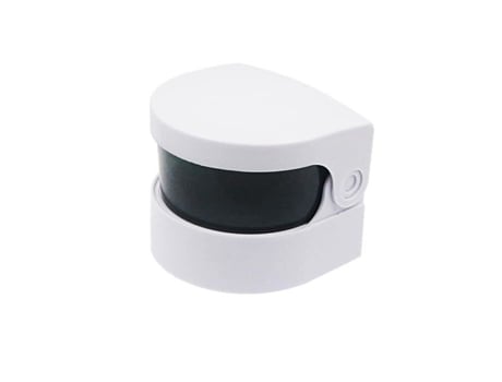 Mini Limpador Ultrassônico Branco Limpeza De Joias Prótese Dentária Controle Inteligente Ibasetoy