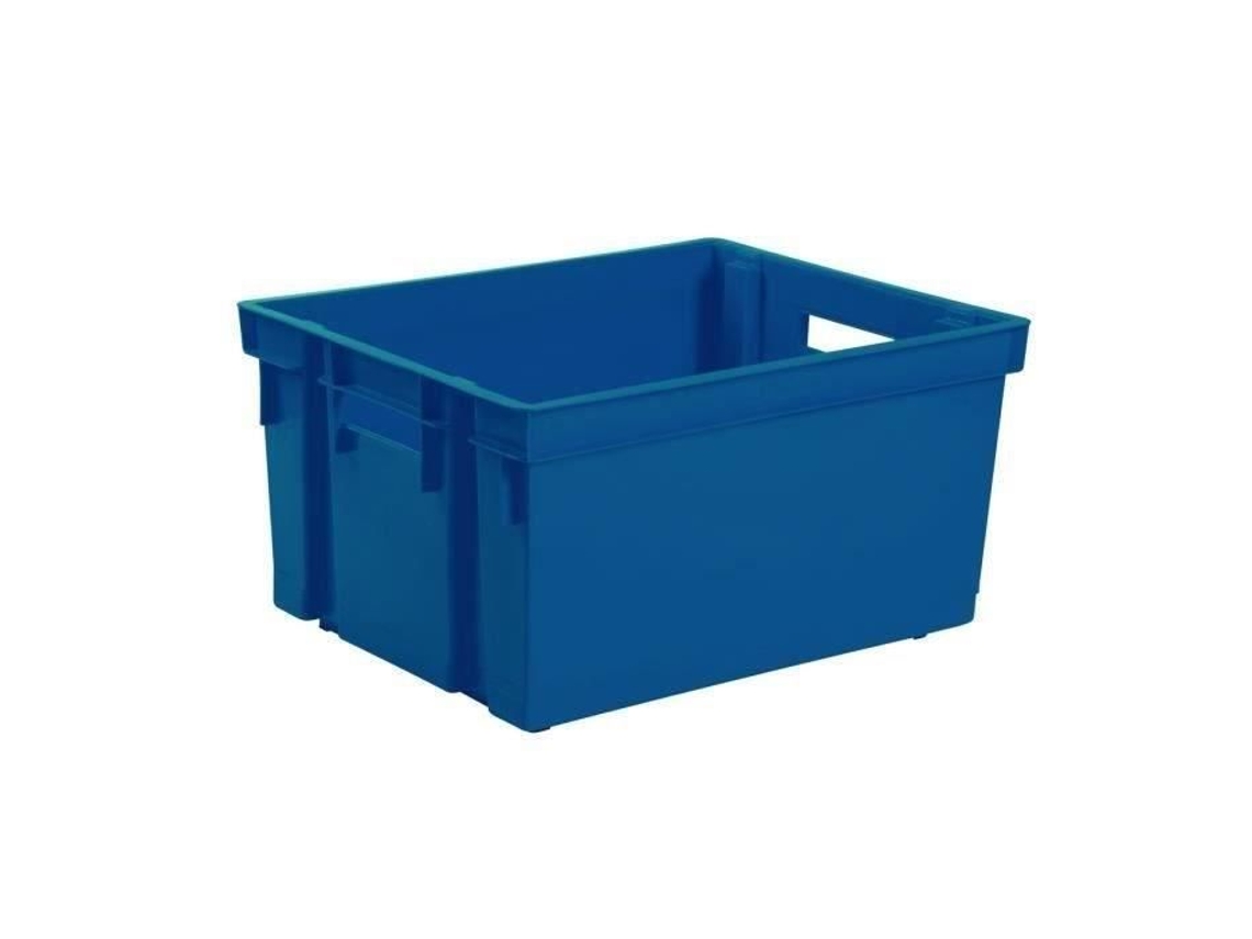 Manuseio Da Lixeira Eda Com 2 Alças 50 L Azul Eda Plastique