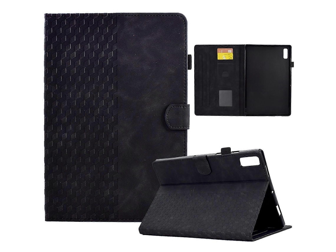 Capa De Couro Com Relevo Em Losango Para Tablet Lenovo Tab P11 Gen 2