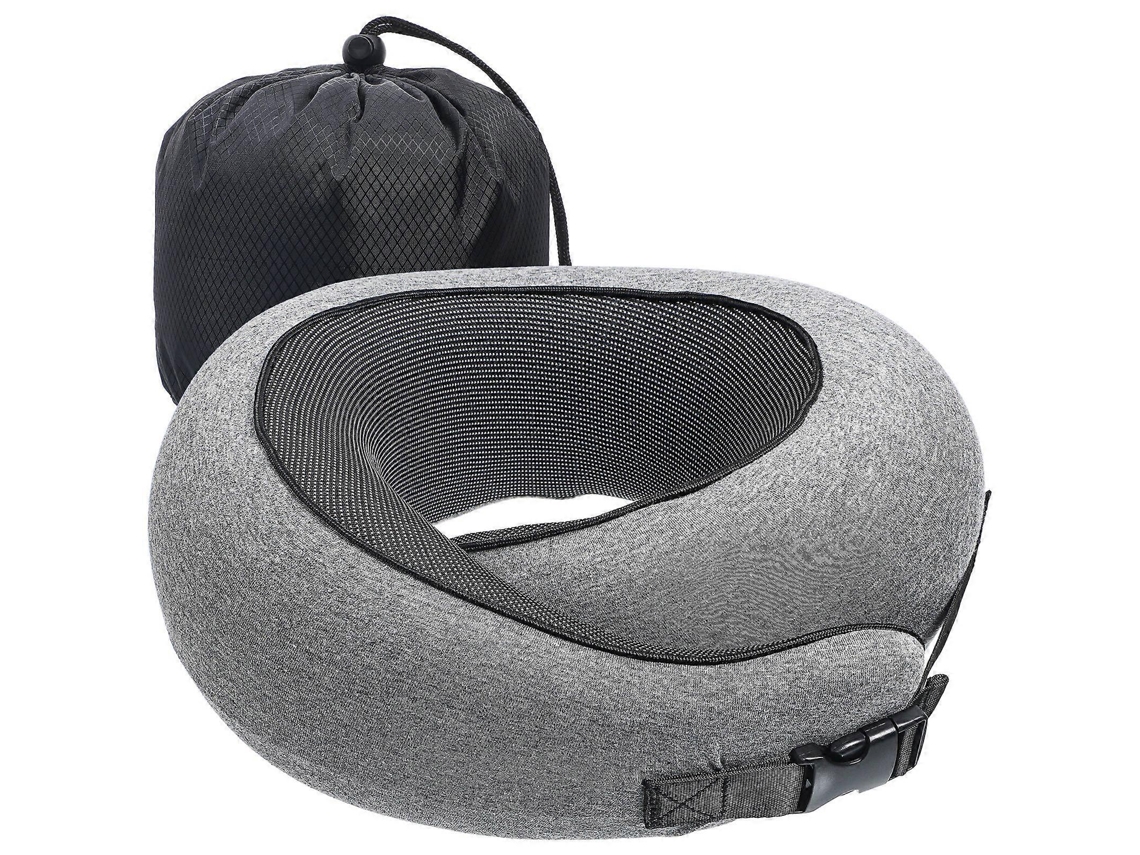 Almofada De Pescoço Para Viagens Aéreas, Design Simples Em Formato U, Pvc, 1 Unidade D, Cinza Claro Aquaforge
