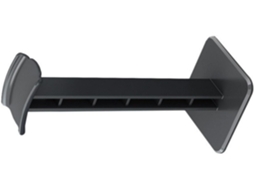 Suporte moderno para capacete com design anti-tombamento e orifício de montagem integrado para um capacete.